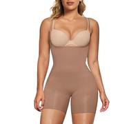 QHQQXN Body Moldeador para Mujer, Busto Abierto, Control de Barriga, Moldeador de Cuerpo a Medio Muslo, Pantalones Cortos sin Costuras
