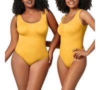 QHQQXN Bodysuit for Women Tummy Control Shapewear Scoop Waist Trainer Vest Full Body Shaper