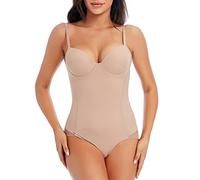 QHQQXN Bodysuit Women Shapewear Body Shaper with Cup Compression Bodies Belly Sheath Waist Trainer Slimming Underwear