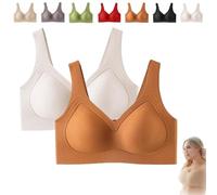 QHQQXN Bra Strip Wireless Push-Up Bra for Women Seamless Soft Comfort Lifting Wire- Bra