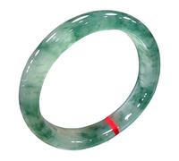 QHQQXN Brazalete de Pulsera de Jade Verde para Mujer, brazaletes de Esmeralda tallados a Mano, joyería para Mujer, Jade Natural de Grado Real A