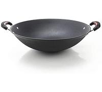QHQQXN Cast Iron Pan Big Pot Round Bottom Wok Uncoated Non Stick Double Ear Fryin Pan Casserole Selected Kitchen Pots Chinese cookware