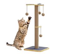 QHQQXN Cat Scratch Post | Scratching Posts for Indoor Cats Adults | Interactive Toys Tower with for Kitten Climbing Enrichment Boredom Furniture Protector Couch Carpet Wall Door