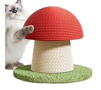 QHQQXN Cat Scratching Post | Mushroom Shaped Sisal Tower - Cat Tree Scratcher for Kitten Exercise Mental Stimulation Boredom Relief Home Apartment Indoor Outdoor Floor Birthday