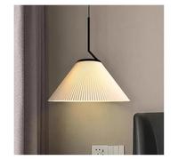 QHQQXN Ceiling Light, Nordic Pleated Cream LED Pendant Light for Living Room Kitchen Restaurant Chandelier Loft Hangling Lamp Lustre Home Decoration(Warm Light,1 Light) LWX