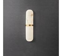 QHQQXN Chandelier 15.7in Strip Shape Imitation Marble Wall Sconce 9W LED Warm Light Indoor Imitation Stone Wall Decor Brass Wall Lamp.(Gold)
