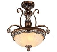 QHQQXN Chandelier 3-Lights European Ceiling Pendant Lighting Iron Metal Hanging Ceiling Lamp Fixtures Retro Droplight for Kitchen Farmhouse, Bar, Dinning Room Small Gift