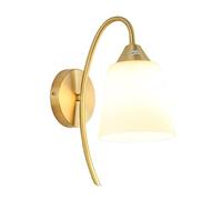 QHQQXN Chandelier Chinese Gold Wall Sconces Glass Retro Designe Light E27 Wall Mounted Night Lamp Suitable for Tea Room, Bedroom, Hallways Decorative Lamps Sconce Durable