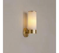 QHQQXN Chandelier Chinese Style Simple Cylindrical Snowflake Stone Sconce Natural Marble Lamp Shade Stone Wall Lamp Fixtures.(S)