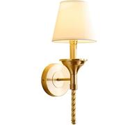 QHQQXN Chandelier Cloth Lampshade American Wall Lamp, All-Copper Long Arm Home Decoration Dyeing and Polishing Process Bedroom Lighting Fixture,Modern Reading Wall Light Fixtures,Modern Decor