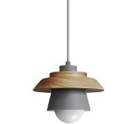 QHQQXN Chandelier Counter Iron Hanging Lamp Modern Mini Pendant Light Wood Hanging Light for Kitchen Island Adjustable Cord Suspension Lamp(Green)