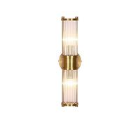 QHQQXN Chandelier E14 Iron Rectangle Wall Sconces Glass High-End Luxury Light Wall Mounted Reading Lamps Suitable for Corridor, Loft,Passage, Cafe, Ceiling Lighting Device Sconce Durable (Color :