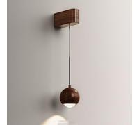 QHQQXN Chandelier LED Aluminum Wall Sconce with Clear Glass Shade, 3 Color Mode Retractable Hanging Wire Wall Lamp.(Mirror Chrome,A)