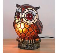 QHQQXN Chandelier Lovely Creative Coffee Owl Table Lamp Children's Lamp Night Light Small Gift