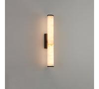 QHQQXN Chandelier Natural Marble Wall Strip Wall Lighting All Copper Indoor Nordic Sconce Wall Lamps for Bedroom Staircase Living Room.(Gold,Large)