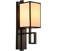 QHQQXN Chandelier Postmodern Cloth Fabric Wall Lamp Chinese Aisle Wall Sconce - Wrought Iron Wall Lighting Antique Bedroom Bedside Wall Lights,Modern Decor