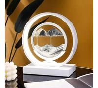 QHQQXN Chandelier Quicksand Table Lamp Moving Sand Art Picture 3D Deep Sea Sandscape Bedroom,for Home Decor Led Night Light-A,White and Warm White Small Gift