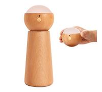 QHQQXN Chandelier Rechargeable Wood LED Table Lamp, Dimmable Table Lamp Battery-Operated & Cordless for Living Room, Bedroom, Garden, with 1000Mah Rechargeable Battery, Warm White, Tripod Bedside L