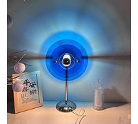 QHQQXN Chandelier Sunset Table Lamp Projection Rainbow Night Light Atmosphere Table Light Home Decoration USB LED Indoor Desktop Lighting for Wall Decor Lights, 40cm (Blue) Small Gift