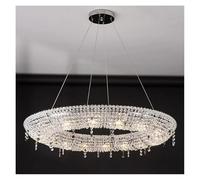QHQQXN Chandeliers Crystal Ceiling Light Autumn Leaf Led Home Deco Hanging Lamps Ceiling Pendant Light Suspension Luminaire Lampen For Dinning Room(B-60Cm)