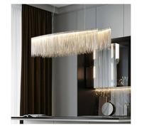 QHQQXN Chandeliers Crystal Ceiling Lights Nordic Postmodern Art Creative Living Room Pendant Light Luxury Designer Strip Tassel Hanging Light Dining Room Bedroom Led Decorative