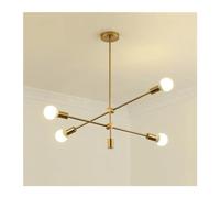 QHQQXN Chandeliers Model - Wrought Iron Lighting Branching Bubbles Geometric Line Bedroom e27 Chandelier,Chandelier