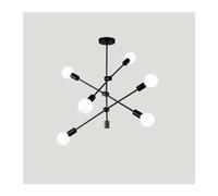 QHQQXN Chandeliers Model - Wrought Iron Lighting Branching Bubbles Geometric Line Bedroom e27 Chandelier,Chandelier