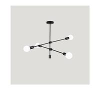 QHQQXN Chandeliers Model - Wrought Iron Lighting Branching Bubbles Geometric Line Bedroom e27 Chandelier,Chandelier