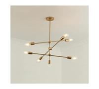QHQQXN Chandeliers Model - Wrought Iron Lighting Branching Bubbles Geometric Line Bedroom e27 Chandelier,Chandelier