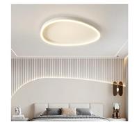 QHQQXN Circle Rings LED Pendant Chandeliers Home Lighting Ceiling Mounted Living Room Bedroom Hanging Lamps Black White Fixtures Chandelier(White 50cm) LWX