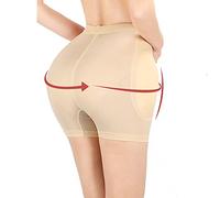 QHQQXN Crossdresser Padded Butt Lifter Shapewear Panties for Women Hip Pants Boyshorts Fake Buttock Briefs Underwear,B-2X