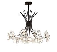 QHQQXN Dandelion - Luxury Chandeliers Lights Modern LED Crystal Restaurant Pendant Lamp Bedroom Fxtures Dining Room Hanging Light, Hanging Kitchen Light LWX