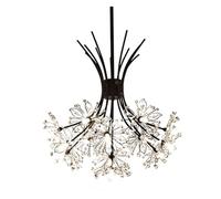QHQQXN Dandelion - Luxury Chandeliers Lights Modern LED Crystal Restaurant Pendant Lamp Bedroom Fxtures Dining Room Hanging Light, Hanging Kitchen Light LWX