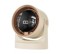 QHQQXN Feng Shui, Ventilador de Escritorio portátil, Ventilador USB Recargable con Clip y Soporte Resistentes, Ventiladores de Escritorio de 1 a 100 velocidades con Pantalla LED, Ventilador de Mesa