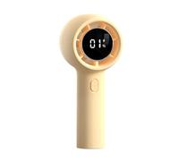 QHQQXN Feng Shui, Ventilador de Escritorio sin aspas Ventilador Turbo portátil de Mano Ventilador de Mano sin aspas Ventilador de Mano con batería de 3 velocidades Pantalla Digital de 2000 mAh para