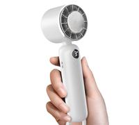 QHQQXN Feng Shui, Ventilador de Mano, Mini Ventilador portátil Modelo 2025 con batería Recargable de 5000 mAh, Pantalla LED, refrigeración Turbo de 3 velocidades, Ventilador Personal USB para Viajes,