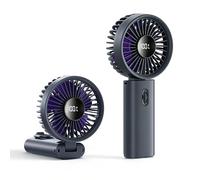 QHQQXN Feng Shui, Ventilador portátil de Mano, Mini Ventilador Ajustable de 1 a 100 velocidades, Recargable por USB de 3600 mAh, Ventilador de Mano silencioso con Pantalla LED, Ventilador de