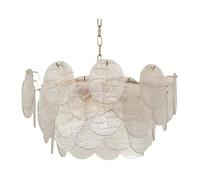 QHQQXN French Design LED Glass Chandelier Restaurant Living Room Bedroom Pendant Light Modern Home Decoration Hanging Lamp,Over Table Pendant Lighting Ceiling for Living Room Hallway Bedroom LWX