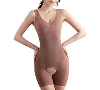 QHQQXN Full for Women Tummy Control Shapewear Butt Lifter Thigh Slimmer Body Shaper Open Crotch Bodysuit