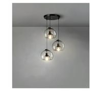 QHQQXN Glass LED Ceiling Pendant Light Living Room Table Kitchen Bedroom Modern Gray Art Pendant Lighting,Chandelier Lamps LWX
