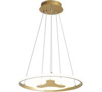 QHQQXN Gold LED Dining Room Pendant Light Personality Bar Cafe Decoration Hanging Lamp Leisure Minimalist Lighting Wrought Iron Chandelier, Hanging Kitchen Light LWX