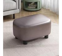 QHQQXN Green Leather Foot Stool for Couch Stylish Living Room Footrest Compact Rectangle Step Stool - Versatile Shoe Bench for Doorway and Sofa