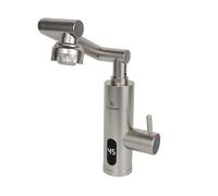 QHQQXN Grifo de Agua Caliente con calefacción instantánea para Cocina, Giratorio 1080°, Grifo de Agua Caliente eléctrico instantáneo sin Tanque con Pantalla Digital LED, Grifo Calentador instantáneo