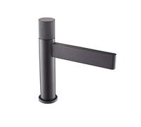 QHQQXN Grifo de Cascada para Lavabo de baño, Grifo Monomando con un Orificio para Montaje en Cubierta, Grifo Mezclador para Lavabo con caño Rectangular Grande, Todo Material de Cobre
