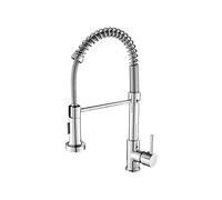 QHQQXN Grifo de Cocina Comercial de 18 Pulgadas con rociador de Doble función, grifos de Cocina abatibles con Resorte de Enjuague previo de una manija, grifos mezcladores de Fregadero de Agua fría y