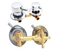 QHQQXN Grifo Mezclador de Ducha de 2/3/4/5 vías, grifos de baño de latón, espaciado de 9 cm/10 cm/12,5 cm/14,5 cm, Mezclador de baño para Cabina de Ducha o Sala de Vapor (9 cm, Rosca de 2 vías)