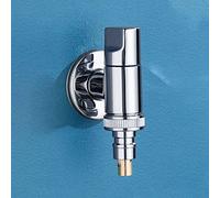 QHQQXN Grifos para Lavadora montados en la Pared, válvula de Cierre de Agua automática cromada en Forma de T, grifos para Fregadero con fregona para balcón, Grifo de jardín frío de una Sola manija,