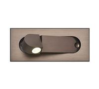 QHQQXN GWJKG Lámpara de Pared para Dormitorio, giratoria Ajustable, luz de Lectura de ingeniería Wmdtr, Elegante Foco de cabecera para Hotel y hogar, Interruptor empotrable