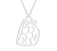 QHQQXN HHRLCH Collar de serotonina de Plata de Ley 925 para Mujeres y Hombres, Collares de molécula de dopamina, fórmula química, Collar de ADN, Estructura de serotonina, Colgante de fórmula,