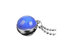 QHQQXN HHRLCH Collar Planeta de Plata de Ley 925 para Hombres y Mujeres, Collares de Planetas Espaciales del Universo del Sistema Solar, Colgante de Bola de Vidrio de Doble Cara, Collar de Saturno